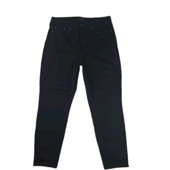 Banana Republic Denim - Banana Republic Curvy High-rise Skinny Black Denim Women's Jeans 33/16